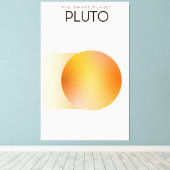 Der Zwergplanet Pluto Leinwanddruck (Insitu (Holzboden))