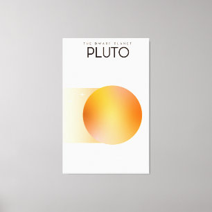 Der Zwergplanet Pluto Leinwanddruck