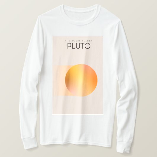 Der Zwergplanet Pluto T-Shirt (Design vorne)