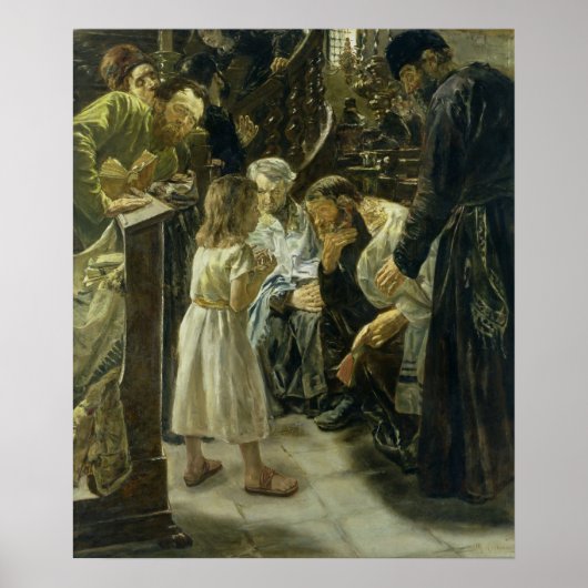 Der Zwölfjährige Jesus im Tempel, 1879 Poster (Vorne)