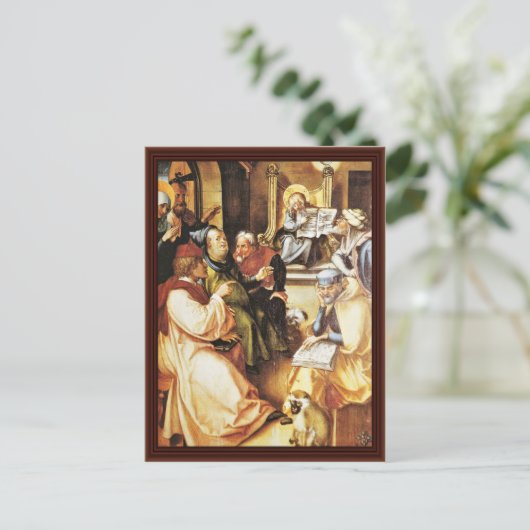 Der Zwölfjährige Jesus im Tempel Postkarte (Stehend Vorderseite)