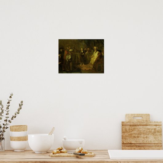 Der Zwölfjährige Jesus vor dem Poster (Küche)