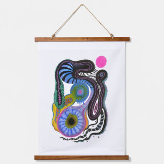 Der Zyklus des Lebens Wandteppich Mit Holzrahmen