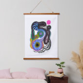 Der Zyklus des Lebens Wandteppich Mit Holzrahmen (Schlafzimmer)