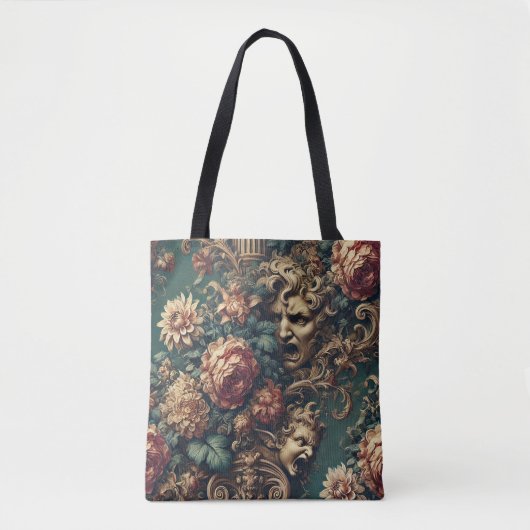 Deranged Decadence – Gothic Victorian Floral  Tasche (Vorderseite)