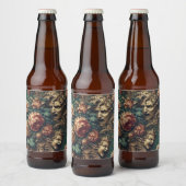 Deranged Decadence - Gothic Viktorianisch Floral Bierflaschenetikett (Flaschen)