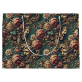 Deranged Decadence - Gothic Viktorianisch Floral Große Geschenktüte (Vorderseite)