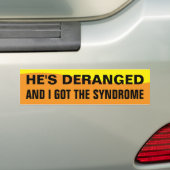 DERANGEMENT-SYNDROM AUTOAUFKLEBER (Auf Auto)