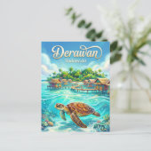 Derawan-Inseln Indonesien Postkarte (Stehend Vorderseite)