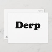 derben postkarte (Vorne/Hinten)