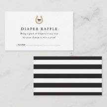 Derby Baby Shower Diaper Umschließungskarte
