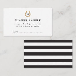 Derby Baby Shower Diaper Umschließungskarte Begleitkarte