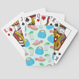 Derby Bermuda Bag Sandals Mint Julep Preppy Spielkarten