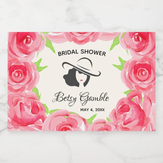 Derby Brautparty Mini Sparkling Weinkeller Schaumweinetikett (Einzelnes Label)