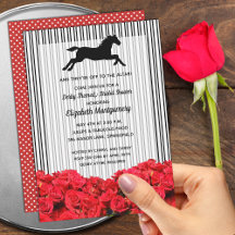 Derby Brautparty Rote Rosen Racehorse