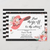 Derby Bridal Shower Invitation Wear a Hat Horse ch Einladung (Vorne/Hinten)