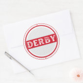 Derby City Pride Emblem – English Identity Runder Aufkleber (Umschlag)