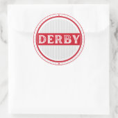 Derby City Pride Emblem – English Identity Runder Aufkleber (Tasche)