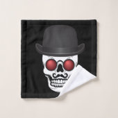 Derby Costumed Skull Badhandtuch Set (Waschlappen)