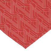 Derby Day Party Ivory Pattern Red Kurzer Tischläufer (Ecke)