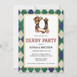 Derby-Day-Pferderennen-Party-Einladung Einladung