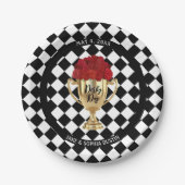 Derby Day Trophy and Roses Pappteller (Vorderseite)