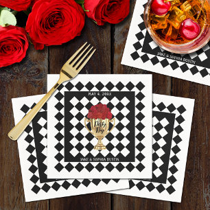 Derby Day Trophy und Rose Serviette