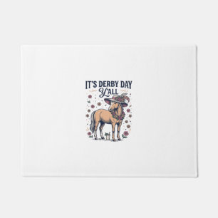 Derby Day Y'all Pferd Blumenhut Fußmatte