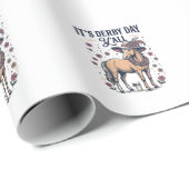 Derby Day Y'all Pferd Blumenhut Geschenkpapier (Rolleneckpunkt)