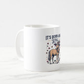 Derby Day Y'all Pferd Blumenhut Kaffeetasse (Vorderseite Links)