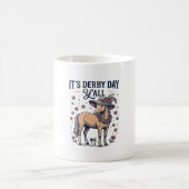 Derby Day Y'all Pferd Blumenhut Kaffeetasse (Mittel)