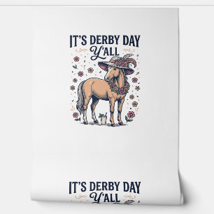 Derby Day Y'all Pferd Blumenhut Tapete