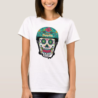 Derby de Los Muertos - Rollen-Derby-Zuckerschädel T-Shirt