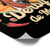 Derby De Mayo Cinco De Mayo Mexiko-Party Poster (Ecke)