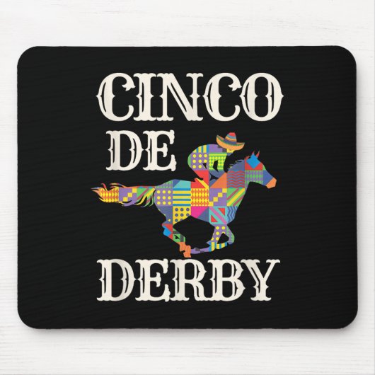 Derby De Mayo T-Shirt Cinco De Mayo Racing Sombr Mousepad (Vorne)