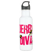 Derby-Diva Edelstahlflasche (Vorderseite)