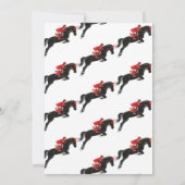 Derby & Drinks Party Modernes Pferderennen Einladung (Rückseite)