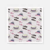 Derby Extravagant Hats and Shoes Pattern Preppy Serviette (Vorderseite)