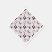 Derby Extravagant Hats and Shoes Pattern Preppy Serviette (Ecke)