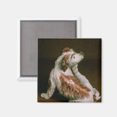 Derby Figur eines König Charles Spaniel Magnet (Vorderseite/Rückseite)