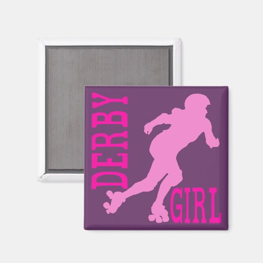 Derby Girl Magnet (Vorderseite/Rückseite)