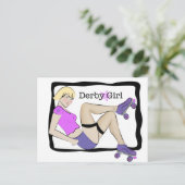 Derby Girl Postkarte (Stehend Vorderseite)