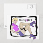 Derby Girl Postkarte (Vorne/Hinten)