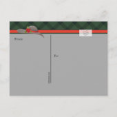 Derby Hat Post Card Einladungspostkarte (Rückseite)