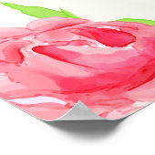 Derby Hat und Rose Brautparty Willkommen Poster (Ecke)