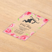 Derby Hat und Rose Derby Party Acryleinladungen (Ablage )