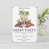 Derby Horse Icon for Invitations Einladung (Stehend Vorderseite)