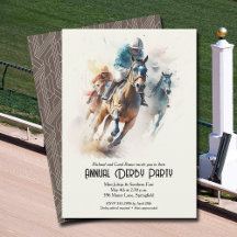 Derby Horses and Jockeys Party