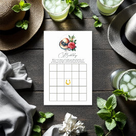 Derby Inspiriert Brautparty Bingo Game