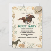 Derby Invitation Elegant Race Einladung (Vorderseite)